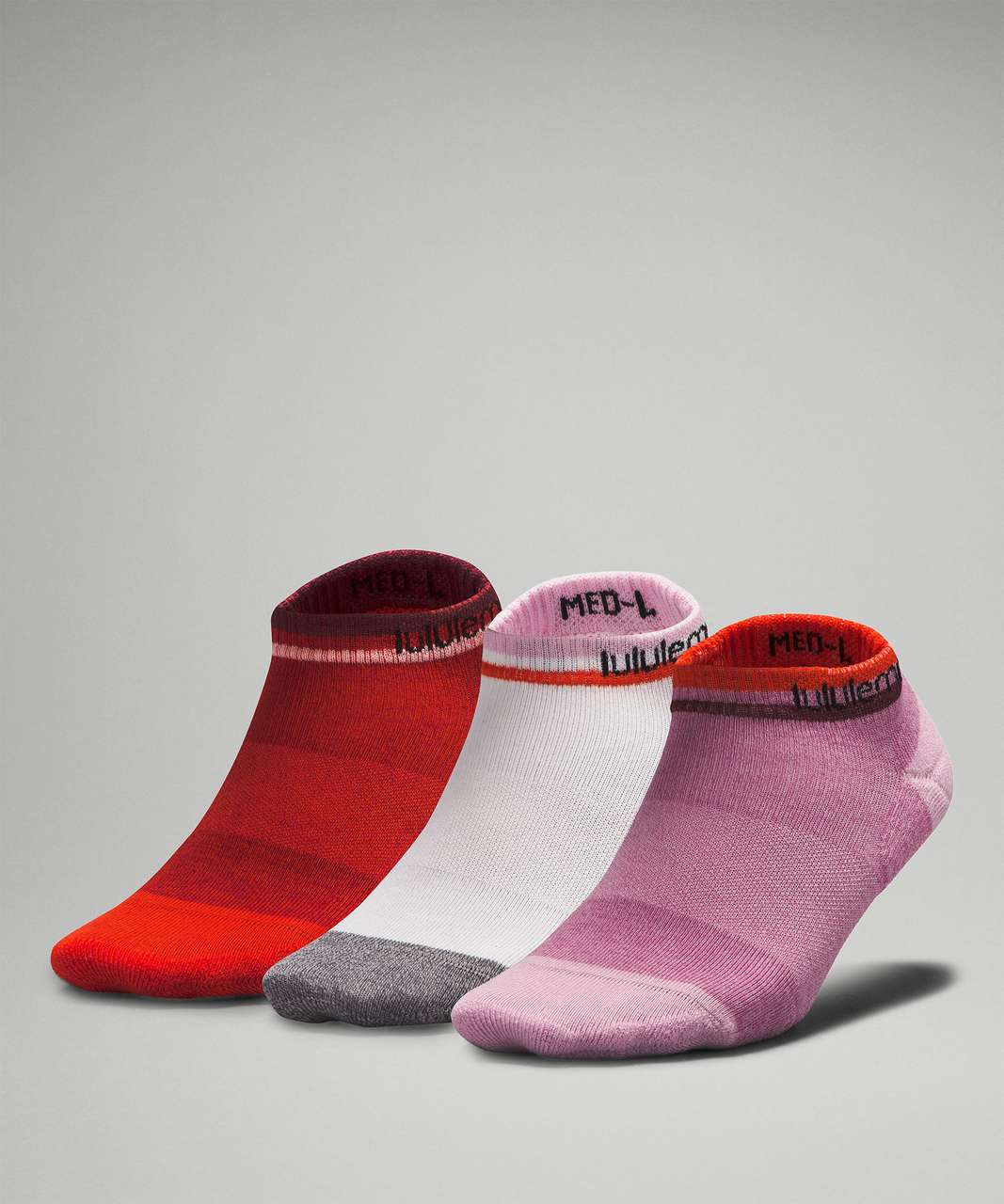 Lululemon Womens Daily Stride Comfort Ankle Sock *3 Pack - Velvet