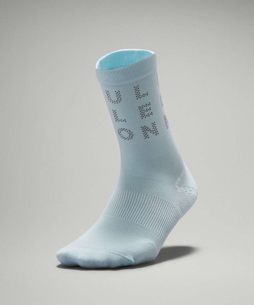 Lululemon Womens Power Stride Crew Sock *Reflective - Powder Blue