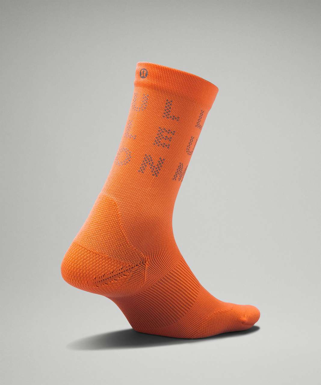 Lululemon Womens Power Stride Crew Sock *Reflective - Orange Frappe