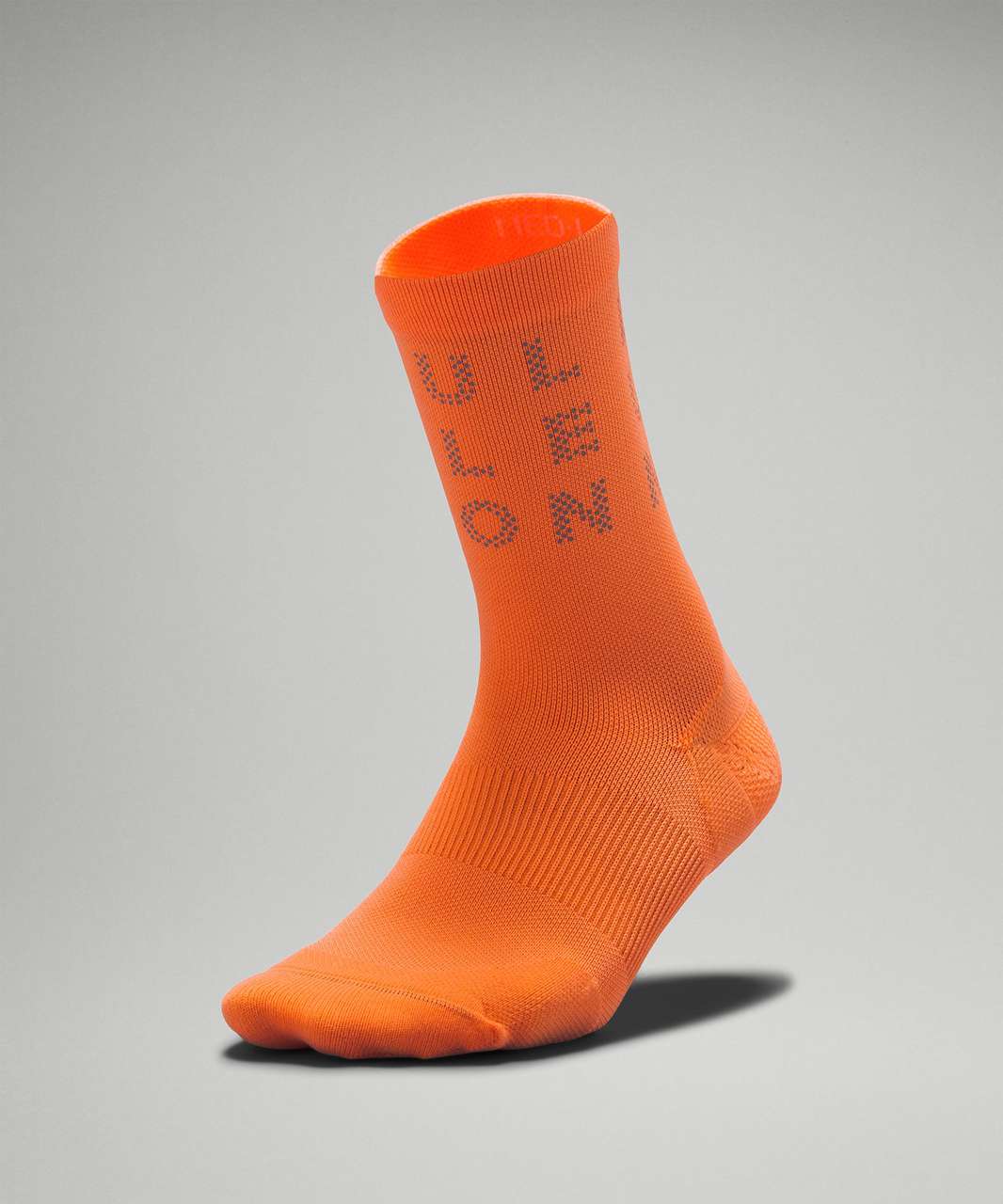 Lululemon Womens Power Stride Crew Sock *Reflective - Orange Frappe