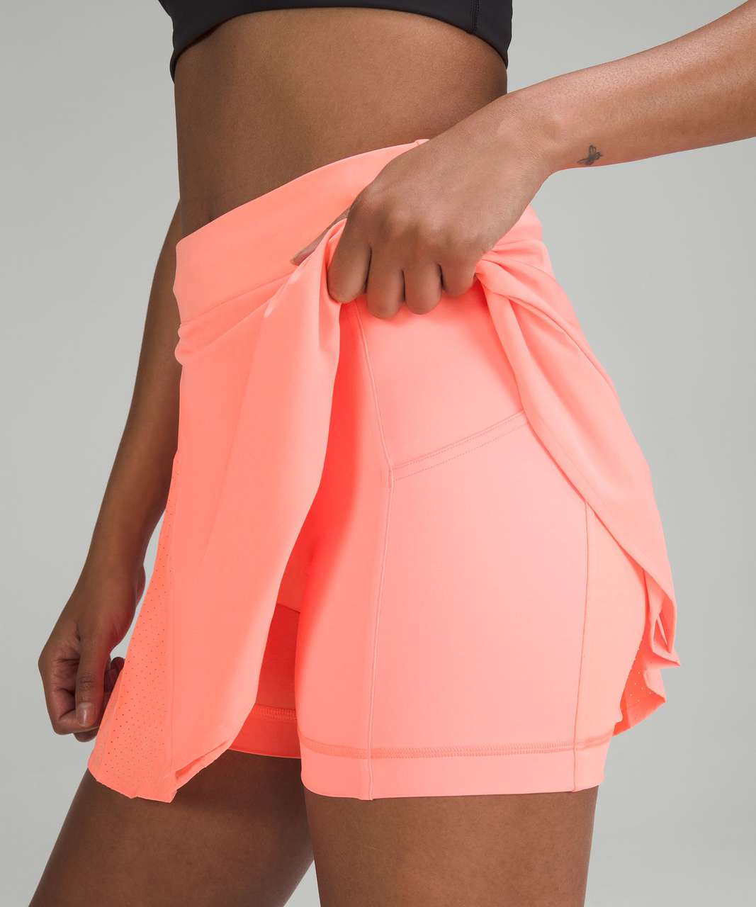 Asymmetrical Pleated Tennis Skirt