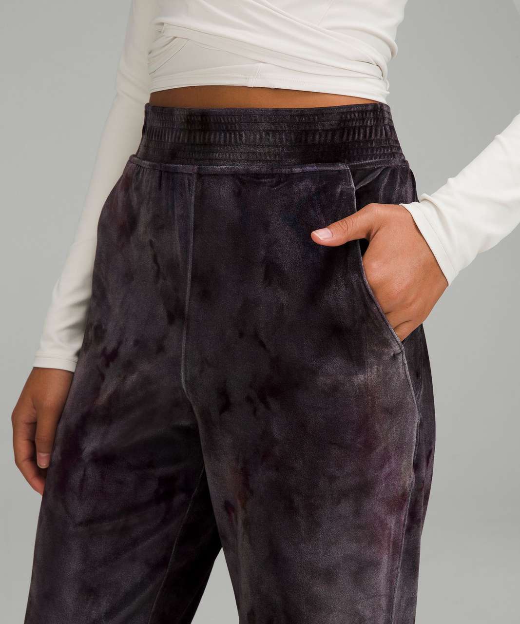 Lululemon Velour Relaxed High-Rise Pant - Interstellar Dark Grey Multi -  lulu fanatics