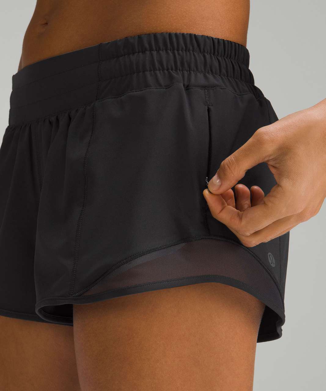 Lululemon Hotty Hot Low-Rise Lined Short 2.5" - Black