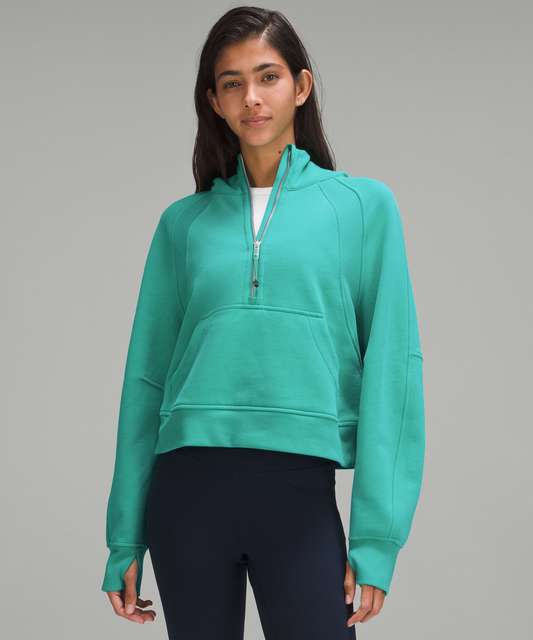 Lululemon Scuba Oversized Half-Zip Fleece Hoodie - Smoked Spruce