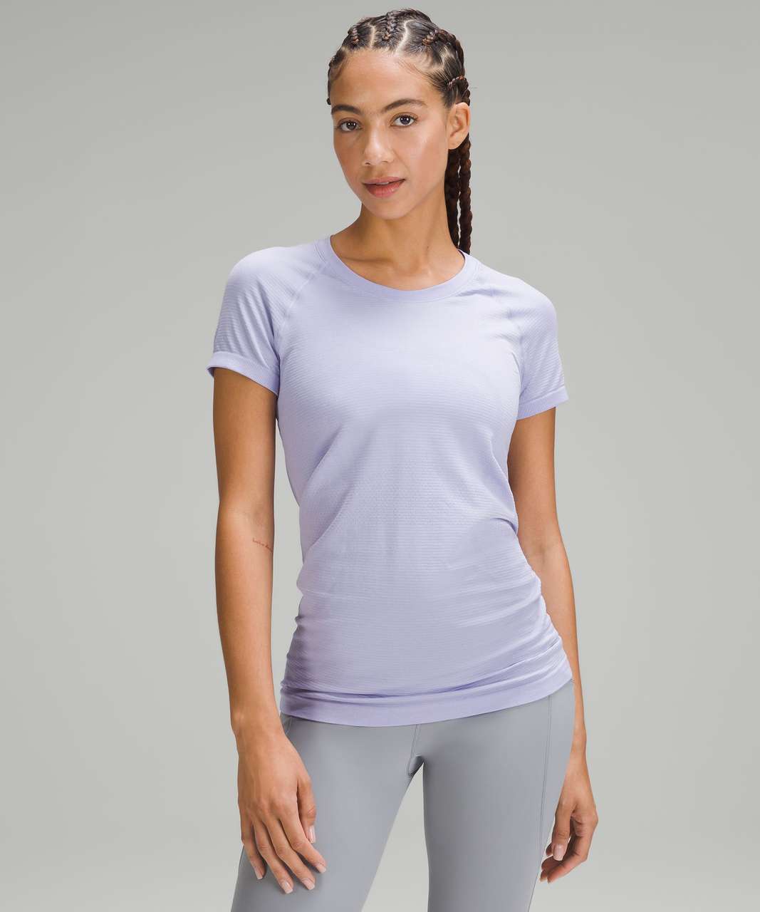 Lululemon Swiftly Tech Short Sleeve 2.0 - White / White / Black - lulu  fanatics