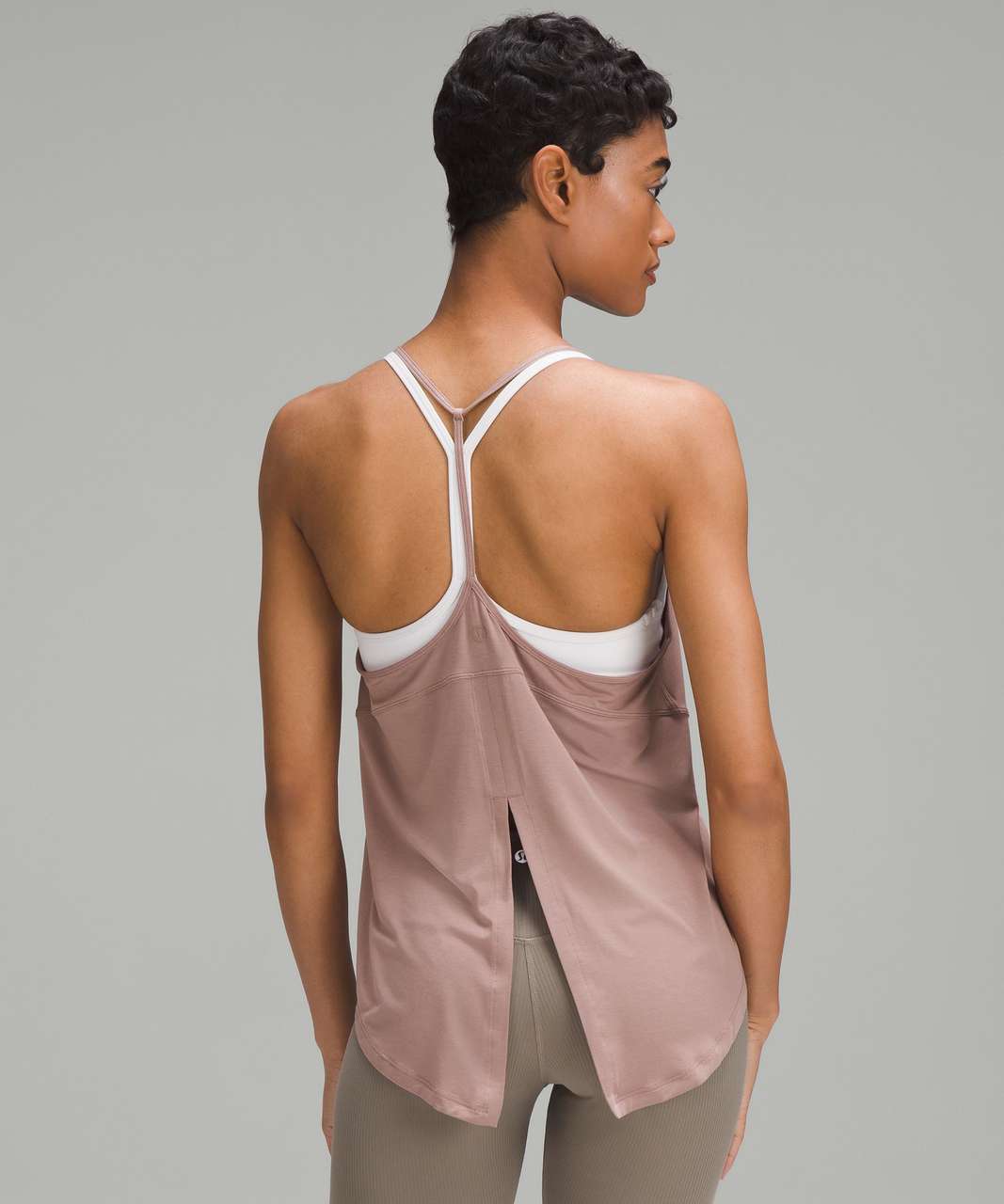 Lululemon Modal-Silk Yoga Tank Top - Twilight Rose