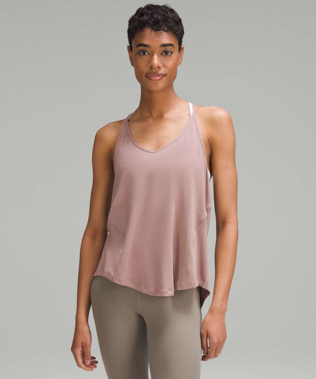 Lululemon Modal-Silk Yoga Tank Top - Raspberry Cream - lulu fanatics