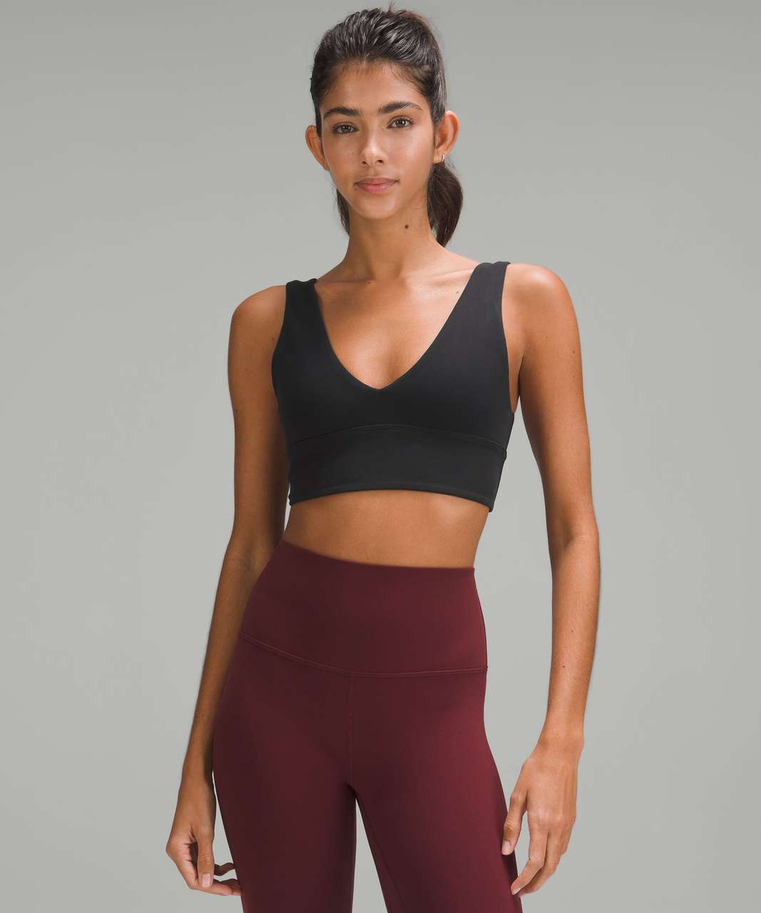 Lululemon Like a Cloud Long Line Bra / Sz 4 (Roasted Brown)