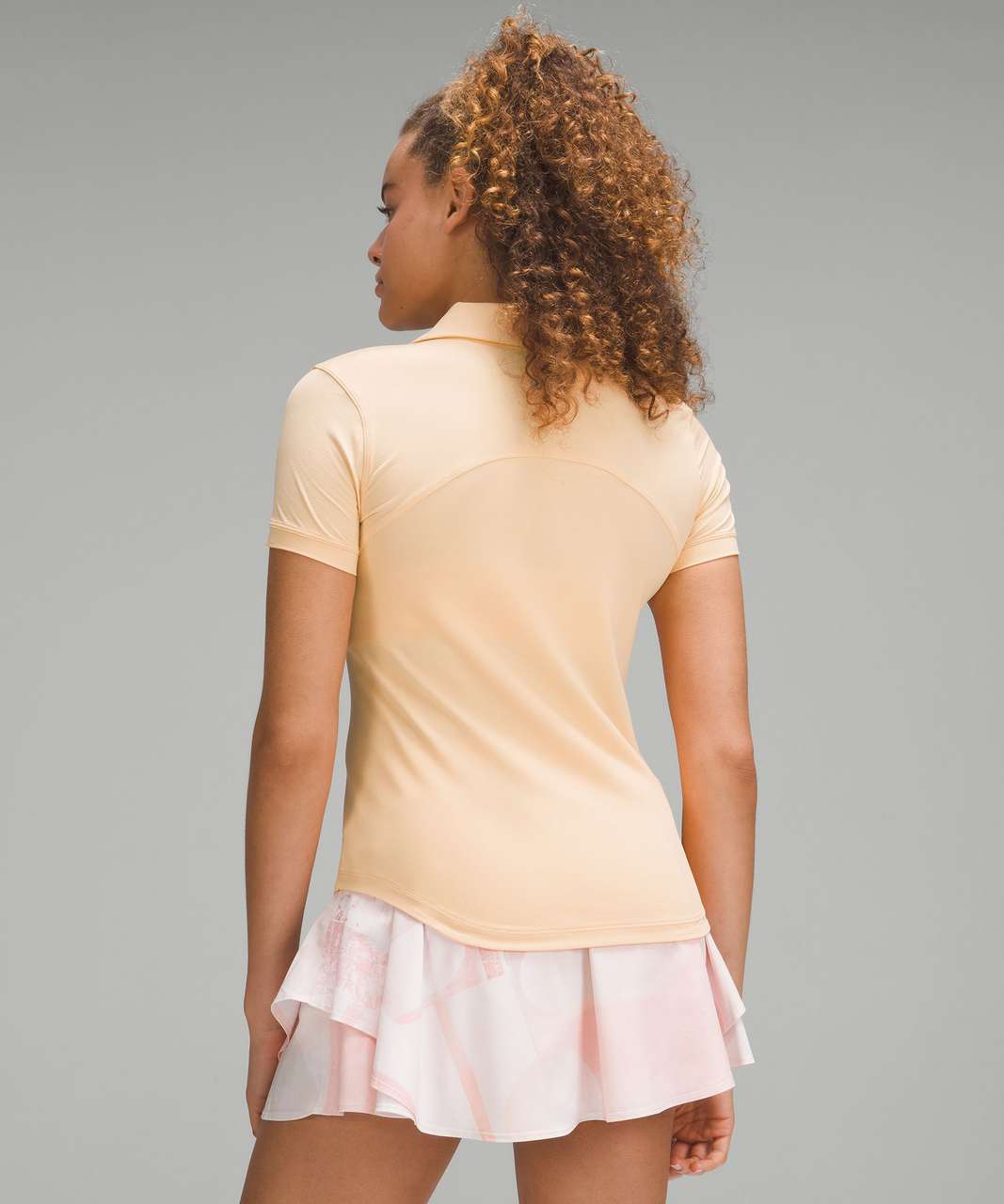 Lululemon Quick-Dry Short-Sleeve Polo Shirt - Summer Glow