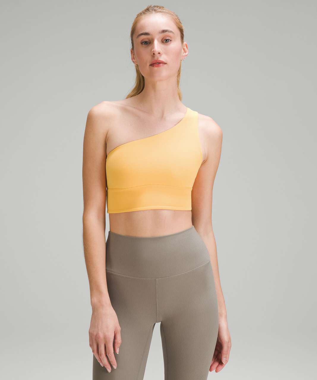 Lululemon Align Asymmetrical Bra *Light Support, A/B Cup - Mango Dream -  lulu fanatics