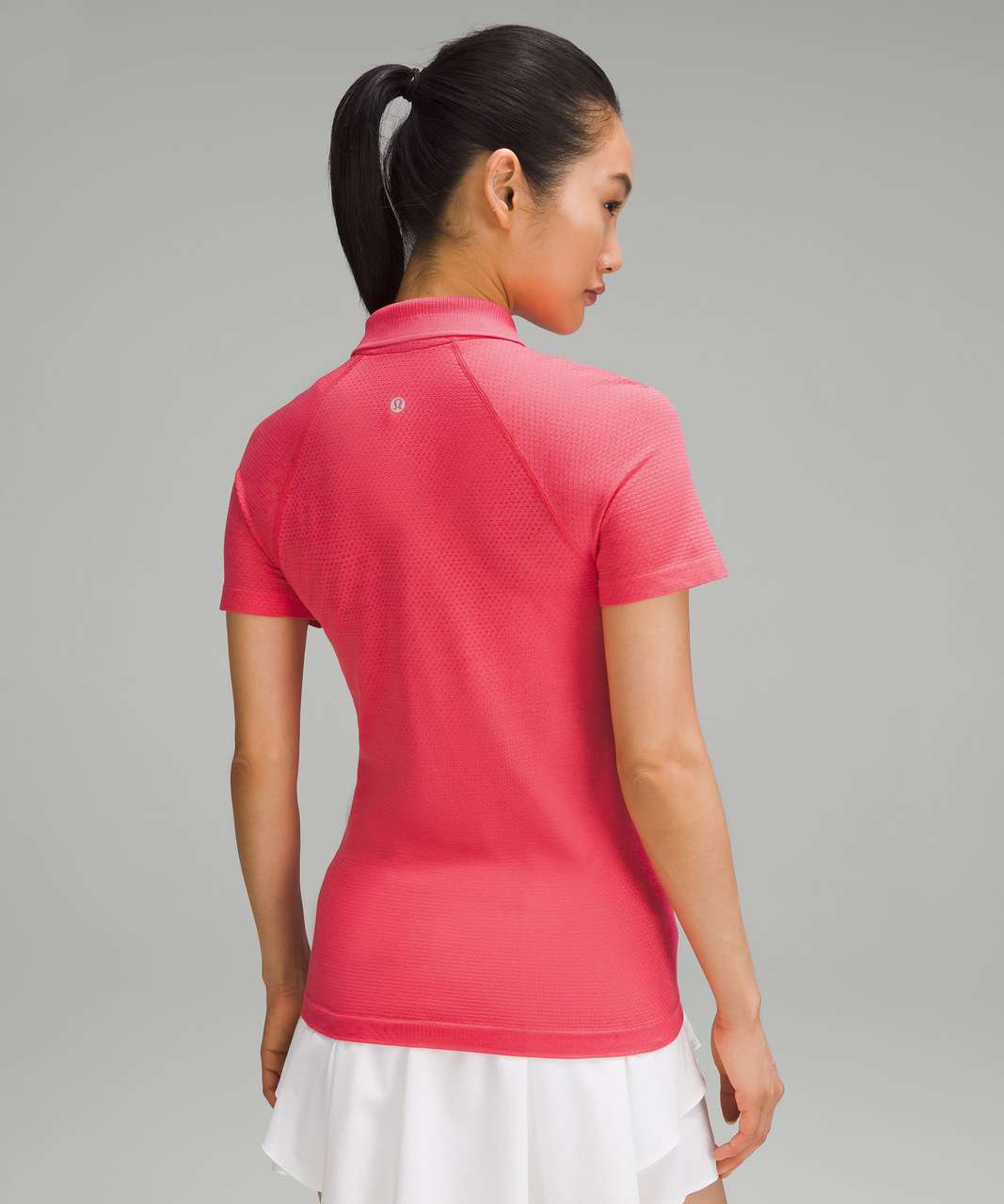 Lululemon Swiftly Tech Short-Sleeve Half-Zip Polo Shirt - Lip Gloss / Lip Gloss