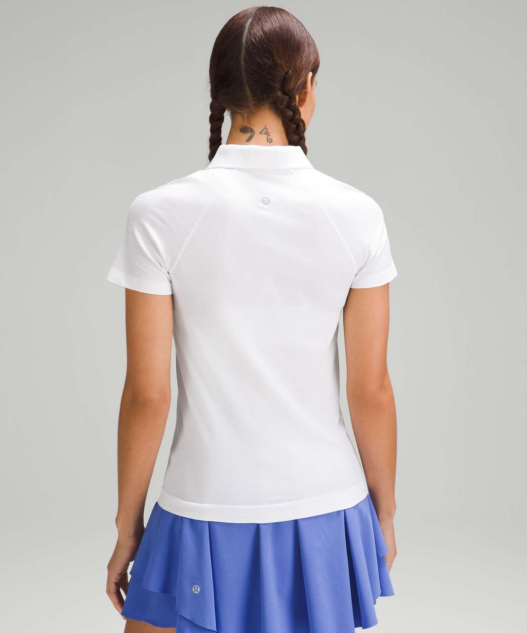 Lululemon Swiftly Tech Short-Sleeve Half-Zip Polo Shirt - White / White