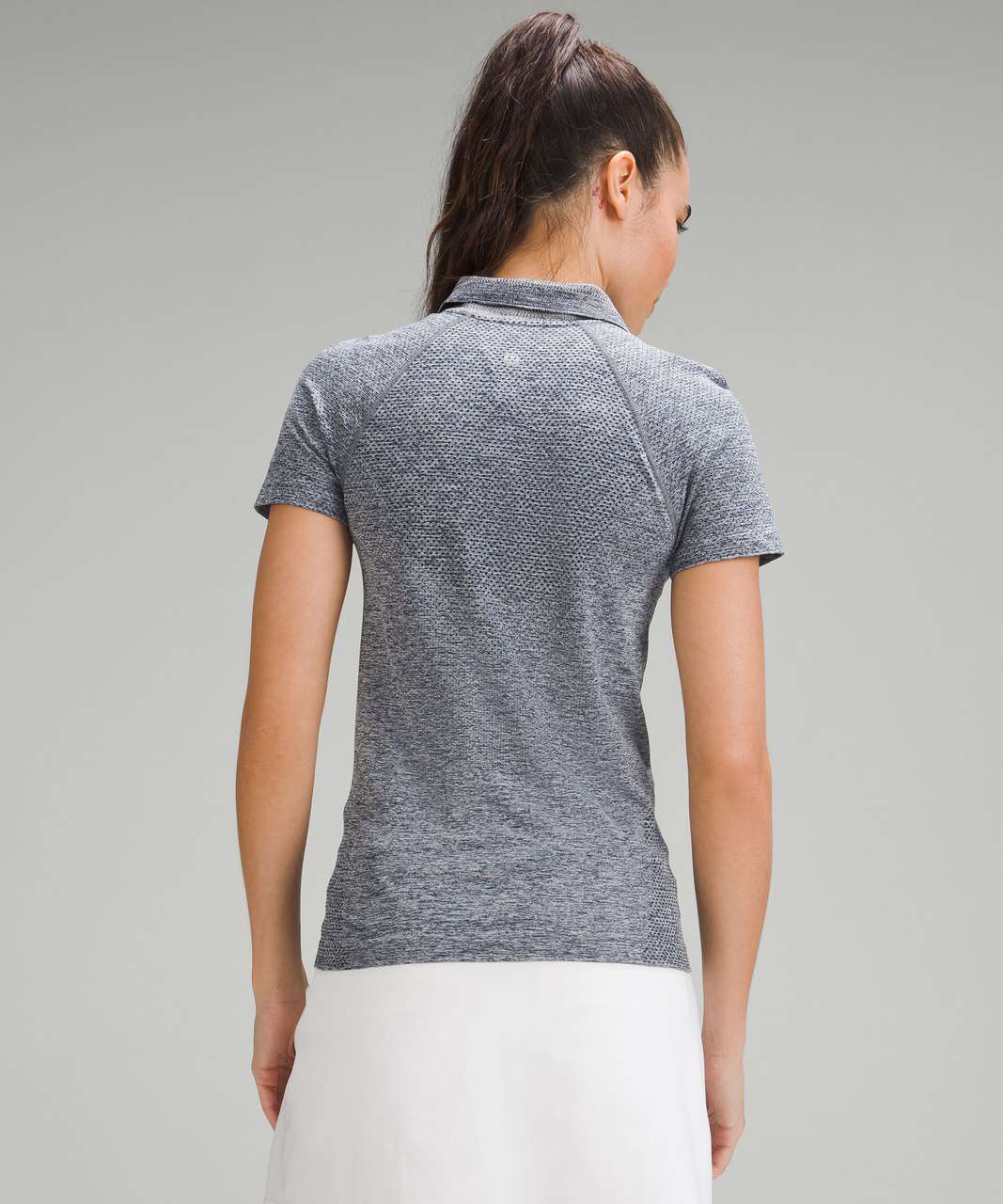 Lululemon Swiftly Tech Short-Sleeve Half-Zip Polo Shirt - True Navy / White