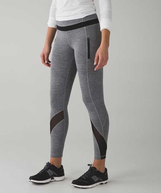 Lululemon Inspire Tight II (Mesh) - Miss Mosaic White / Black