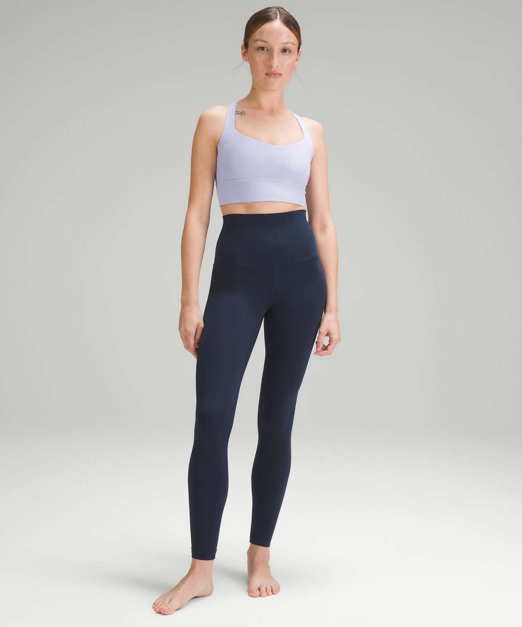 Lululemon In Alignment Longline Bra *Light Support, B/C Cup - Lavender Dew  - lulu fanatics