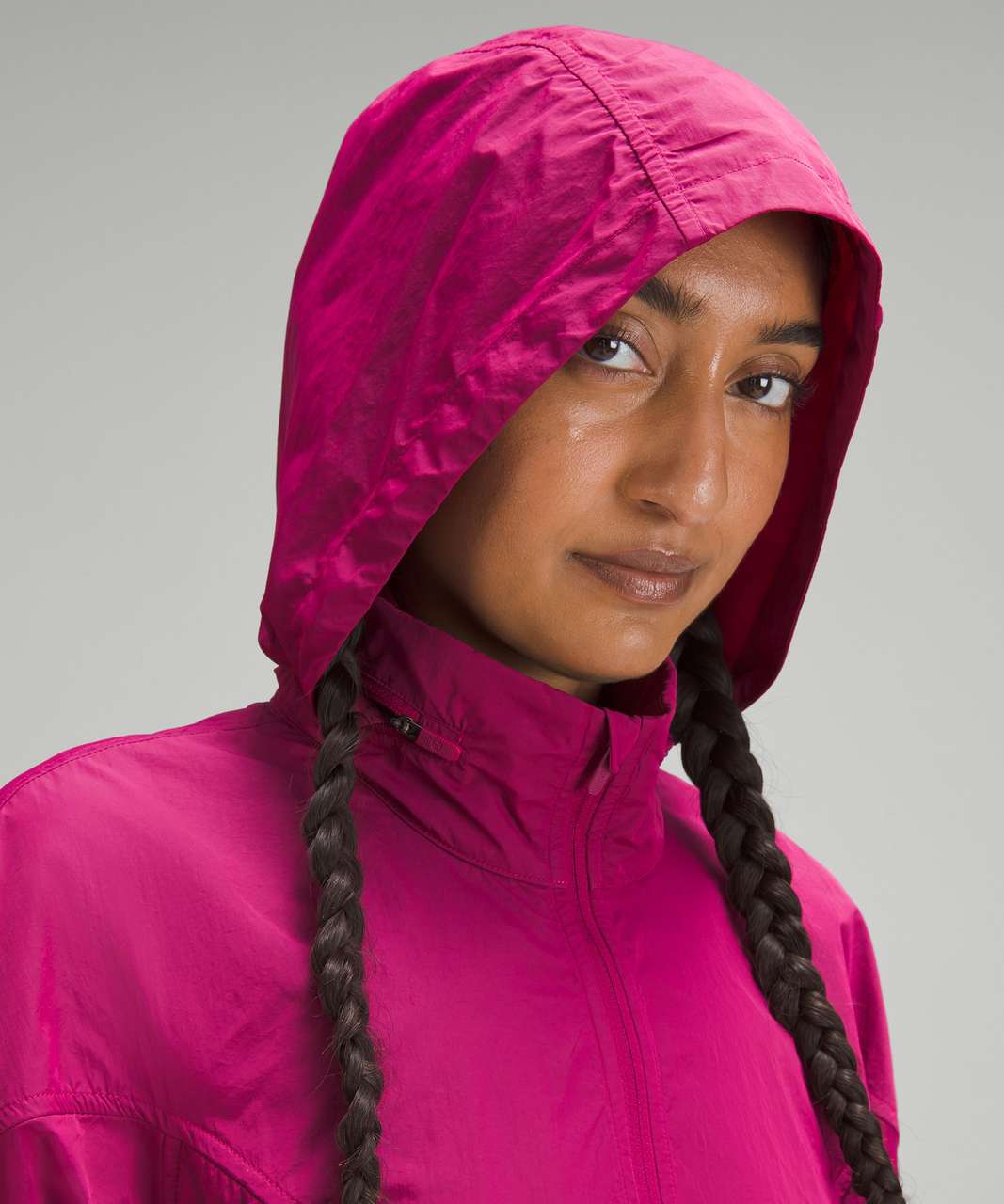 Lululemon Evergreen Cropped Anorak - Wild Berry - lulu fanatics