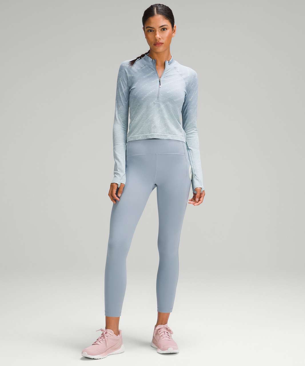 Lululemon x Madhappy Swiftly Tech Half Zip 2.0 - Chambray / Elixir - lulu  fanatics