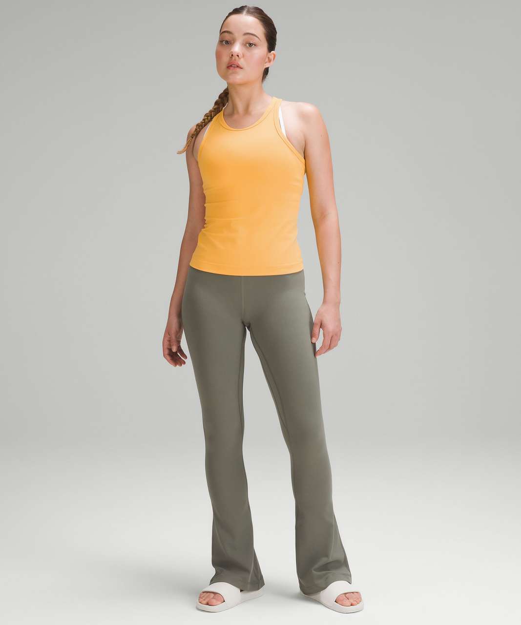 LULULEMON LULULEMON ALIGN Ribbed High-Rise Pant 25 Mango Dream MGDM Size  10 £49.66 - PicClick UK