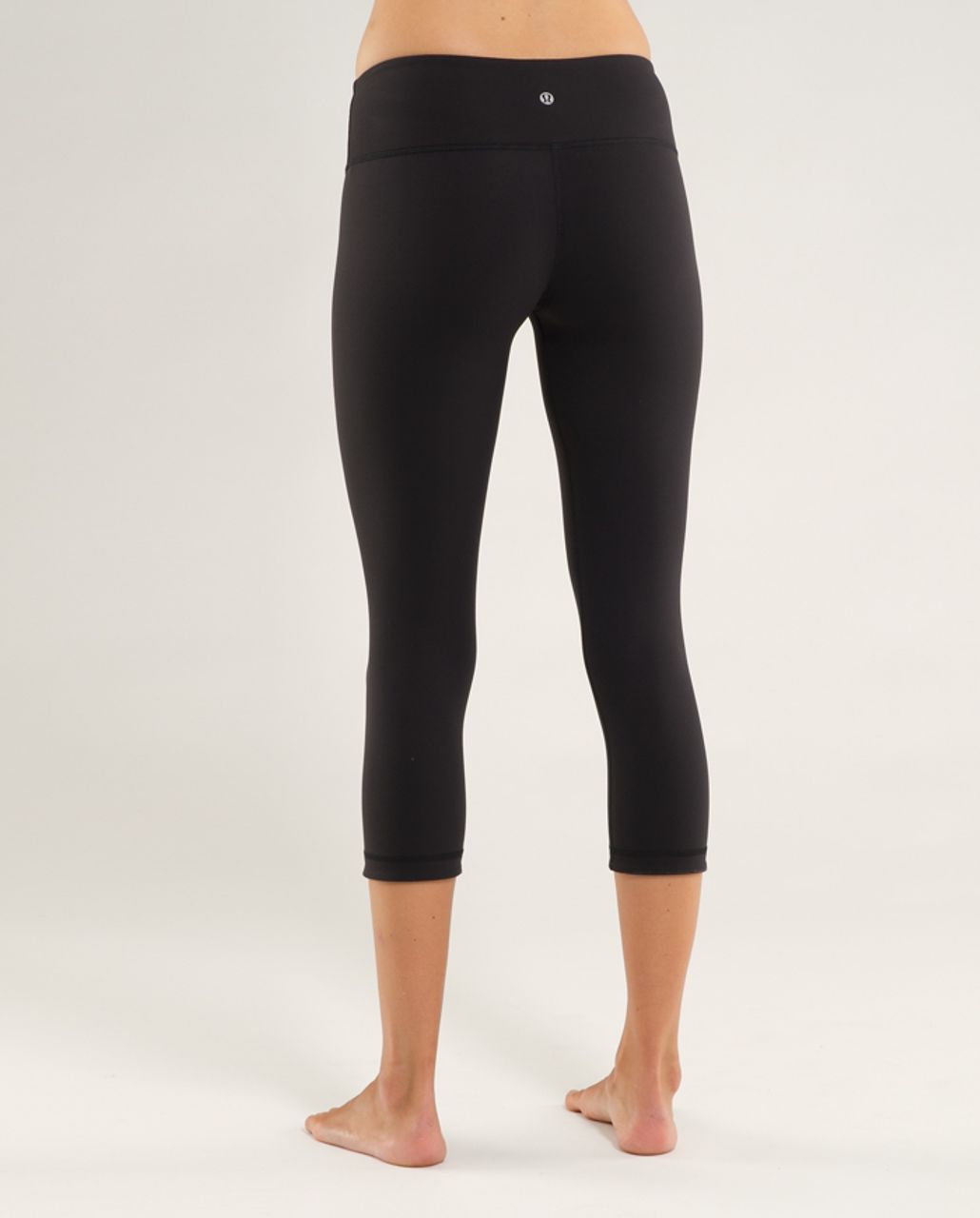 Lululemon Wunder Under Crop *Reversible - Black / Deep Coal - lulu fanatics