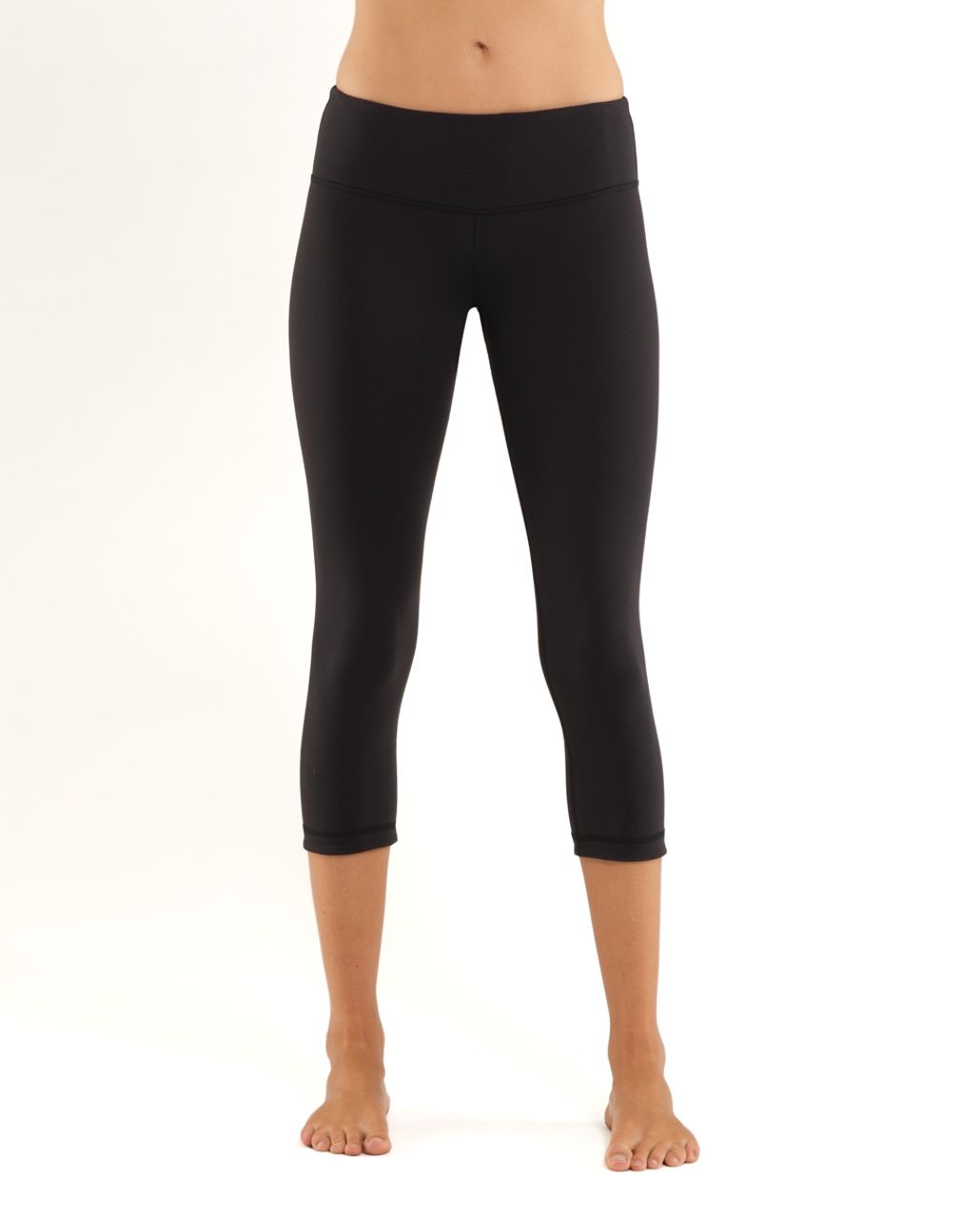 Lululemon Wunder Under Crop III - Heathered Slate - lulu fanatics