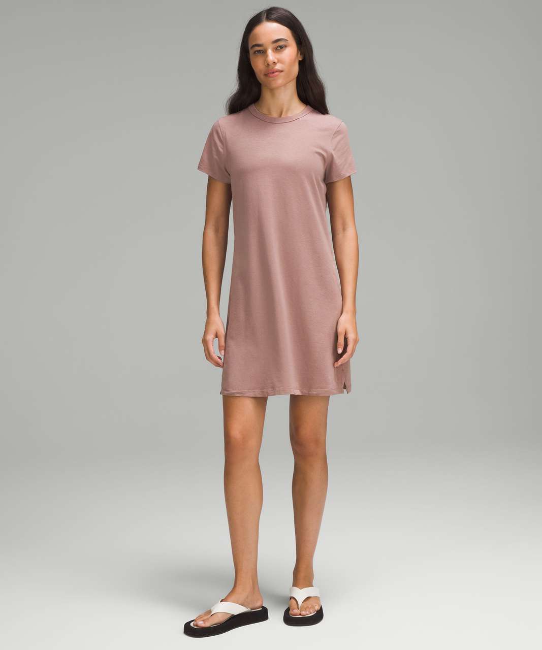 Lululemon Classic-Fit Cotton-Blend T-Shirt Dress - Twilight Rose