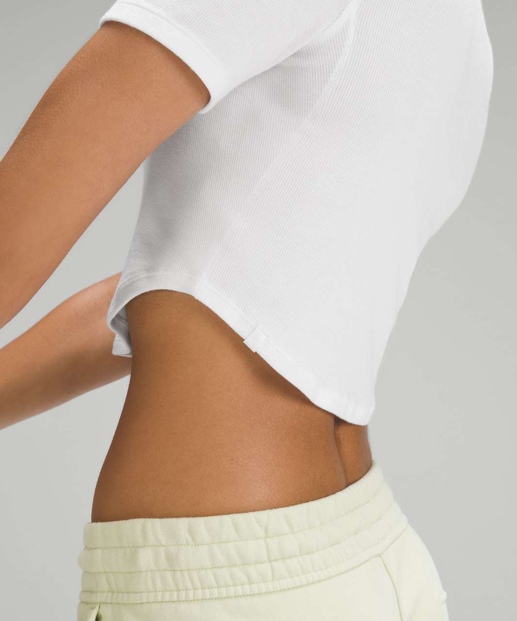 Lululemon Hold Tight Cropped T-Shirt - White