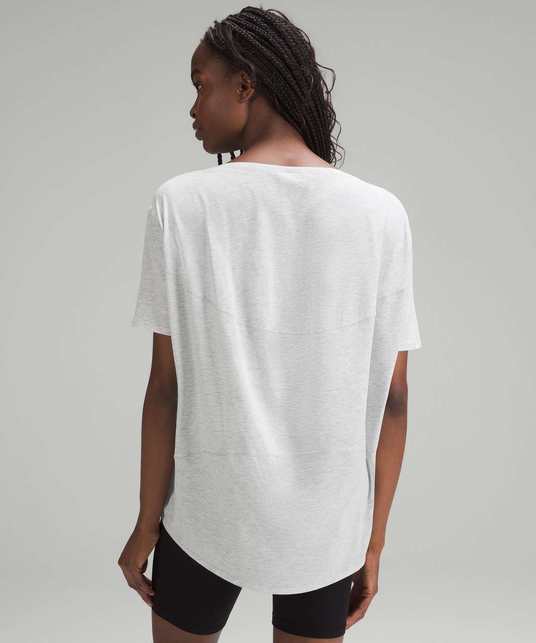 Lululemon Back in Action Short-Sleeve Shirt - Heathered Core Ultra Light Grey