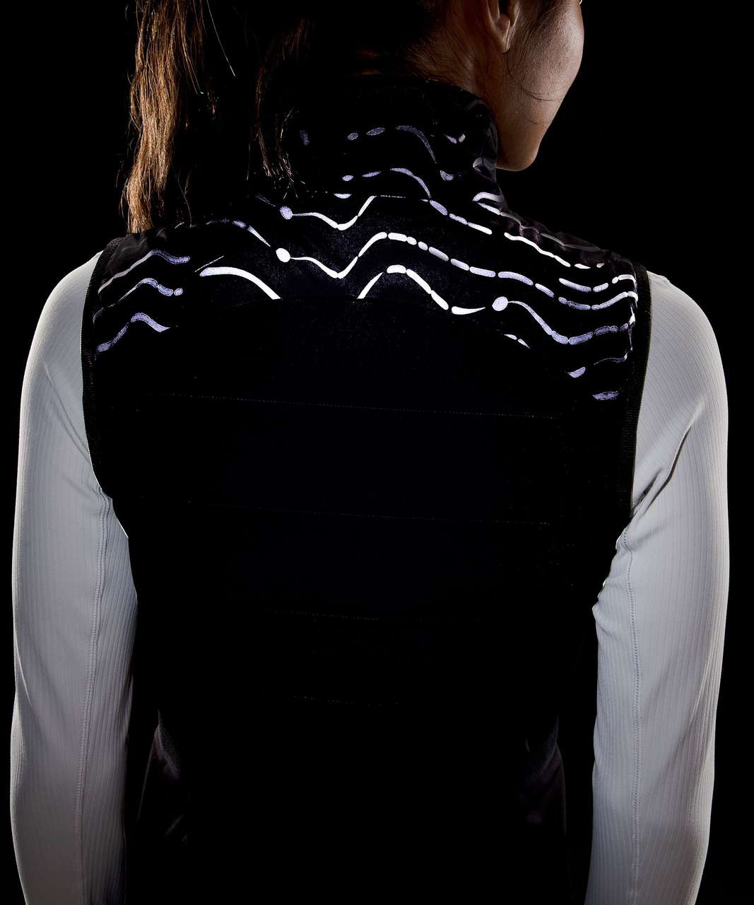 Lululemon Down for It All Vest *Reflective - Rhythm Dots Black Reflective -  lulu fanatics