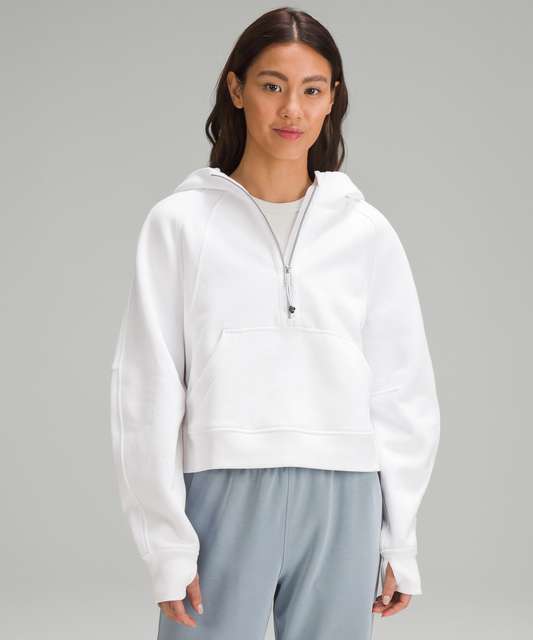 Lululemon Scuba Oversized Half-Zip Hoodie - Natural Ivory - lulu fanatics