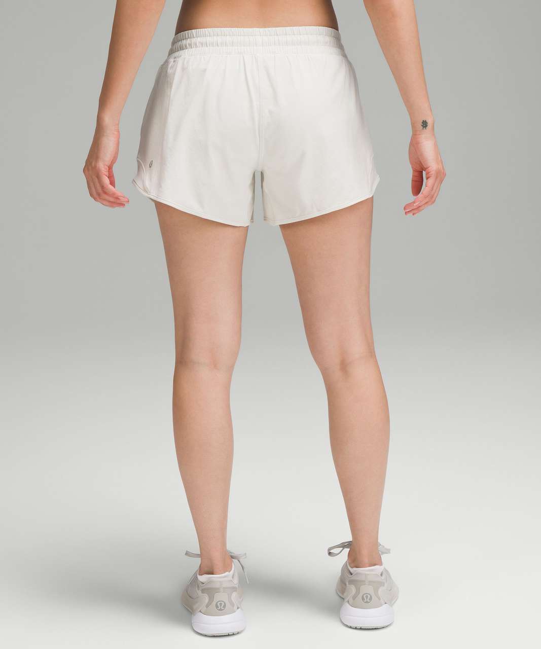 Lululemon Hotty Hot Low-Rise Lined Short 4 - Bone - lulu fanatics