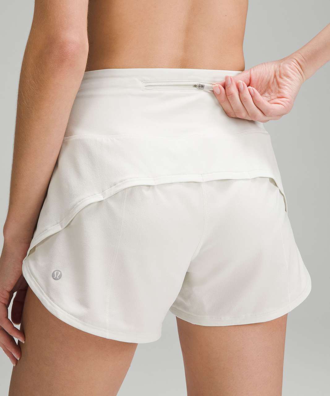 Lululemon Speed Up High-Rise Lined Short 4" - Bone