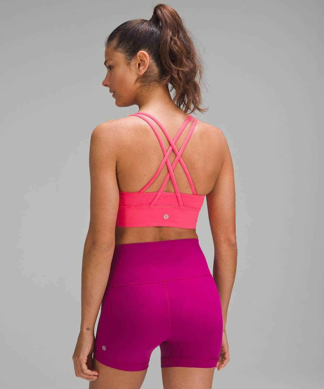 Lululemon Mesh-Back Train Bra *Medium Support, A/B Cup - Solar Orange -  lulu fanatics