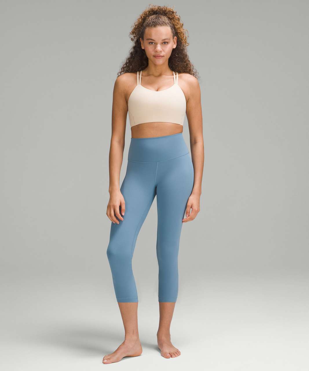 Lululemon Align High-Rise Crop 21 - Utility Blue - lulu fanatics