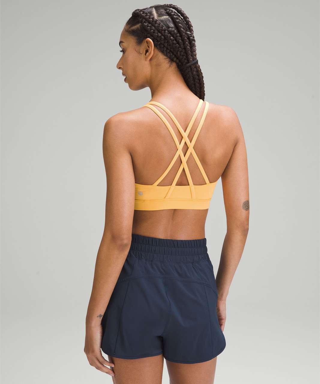 Lululemon Free to Be Serene Longline Bra Light Support, C/D Cup - Intertwined  Camo Deep Coal Multi - lulu fanatics