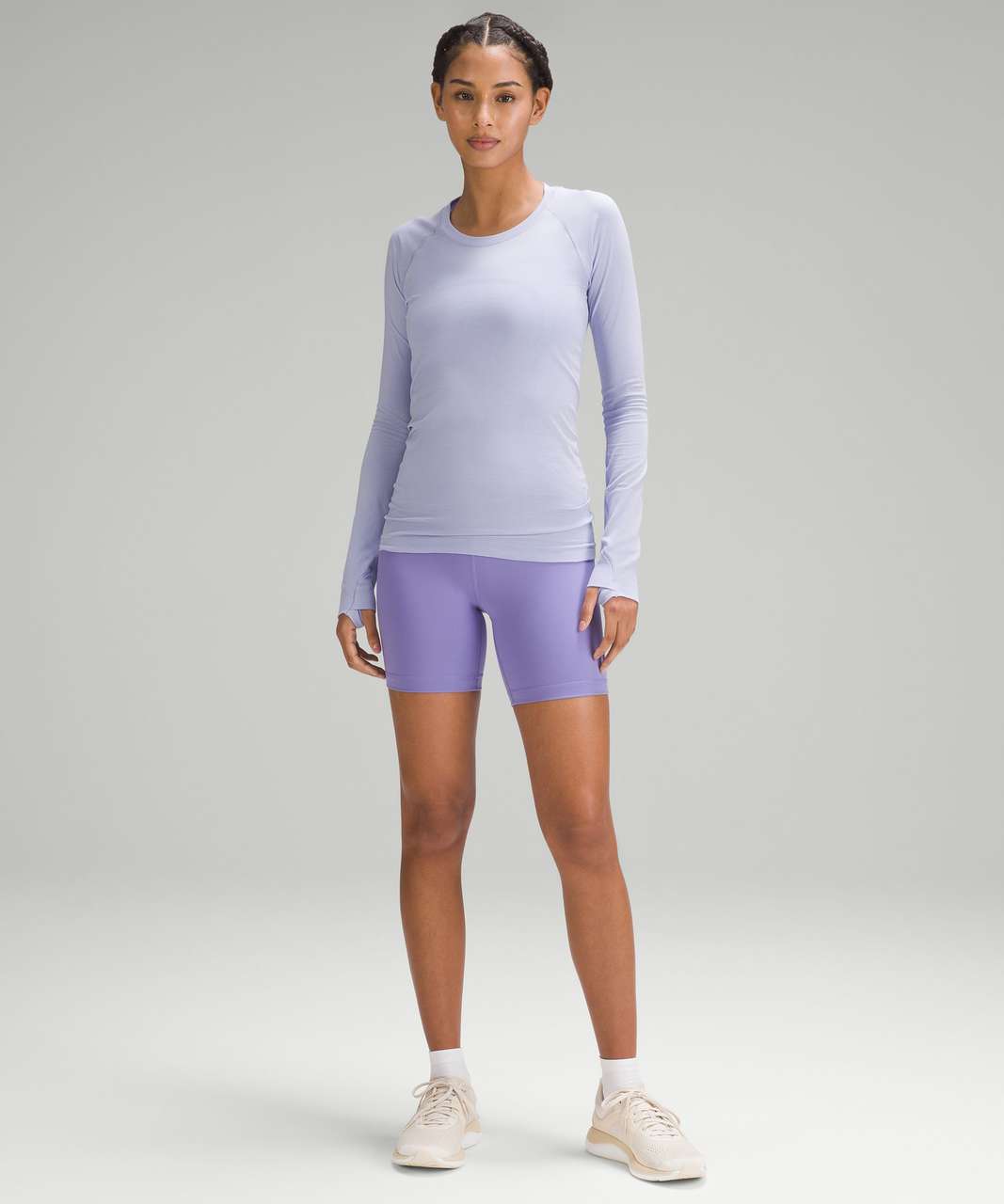 Lululemon Swiftly Tech Long-Sleeve Shirt 2.0 - Lilac Smoke / Lilac Smoke