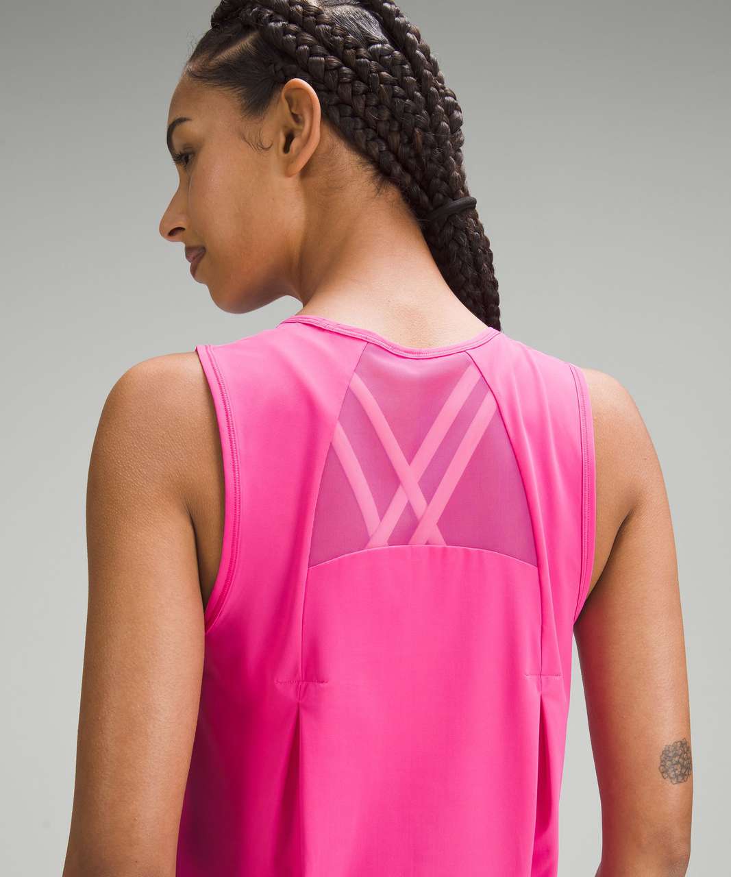 Lululemon Sculpt Cropped Tank Top - Sonic Pink - lulu fanatics