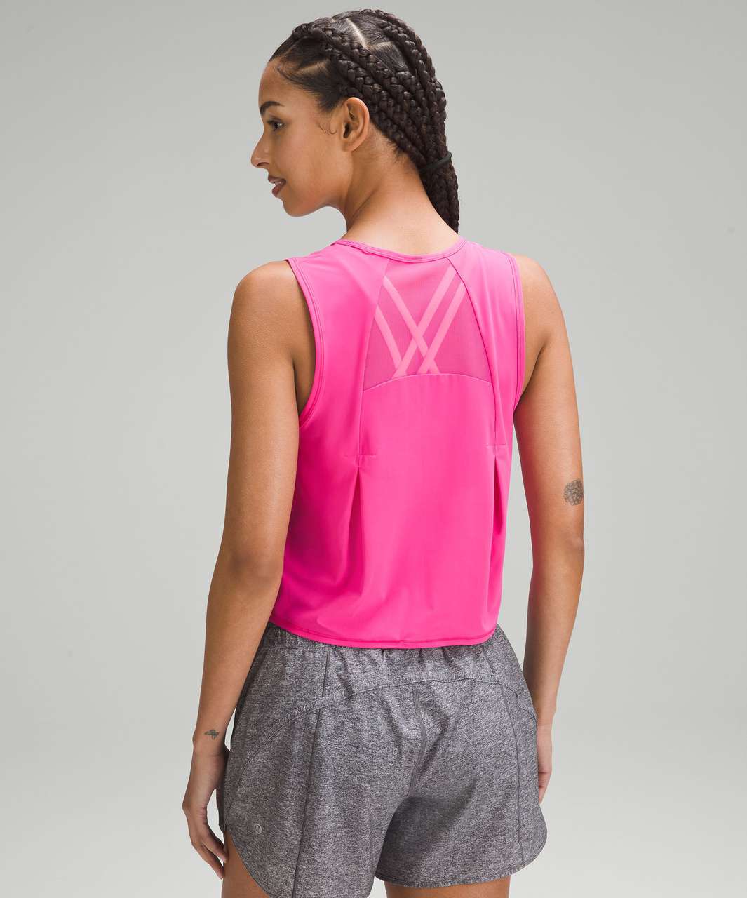 Lululemon Sculpt Cropped Tank Top - Sonic Pink