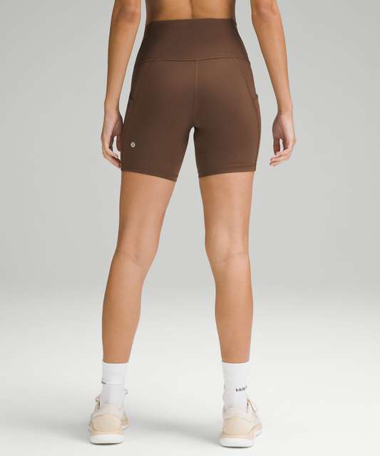 Lululemon Wunder Train High-Rise Short 4 - Espresso - lulu fanatics