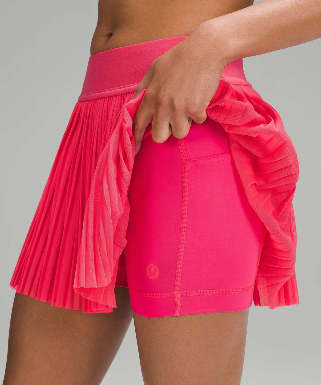 Lululemon Mesh Pleats Mid-Rise Mini Tennis Skirt - Lip Gloss - lulu fanatics