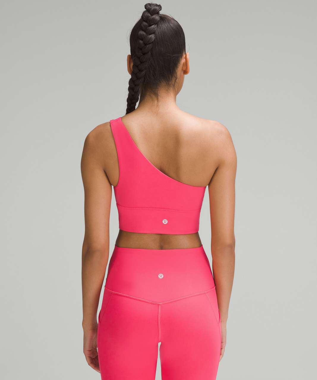 Lululemon Align Asymmetrical Bra light Support, C/D cup in Pink 