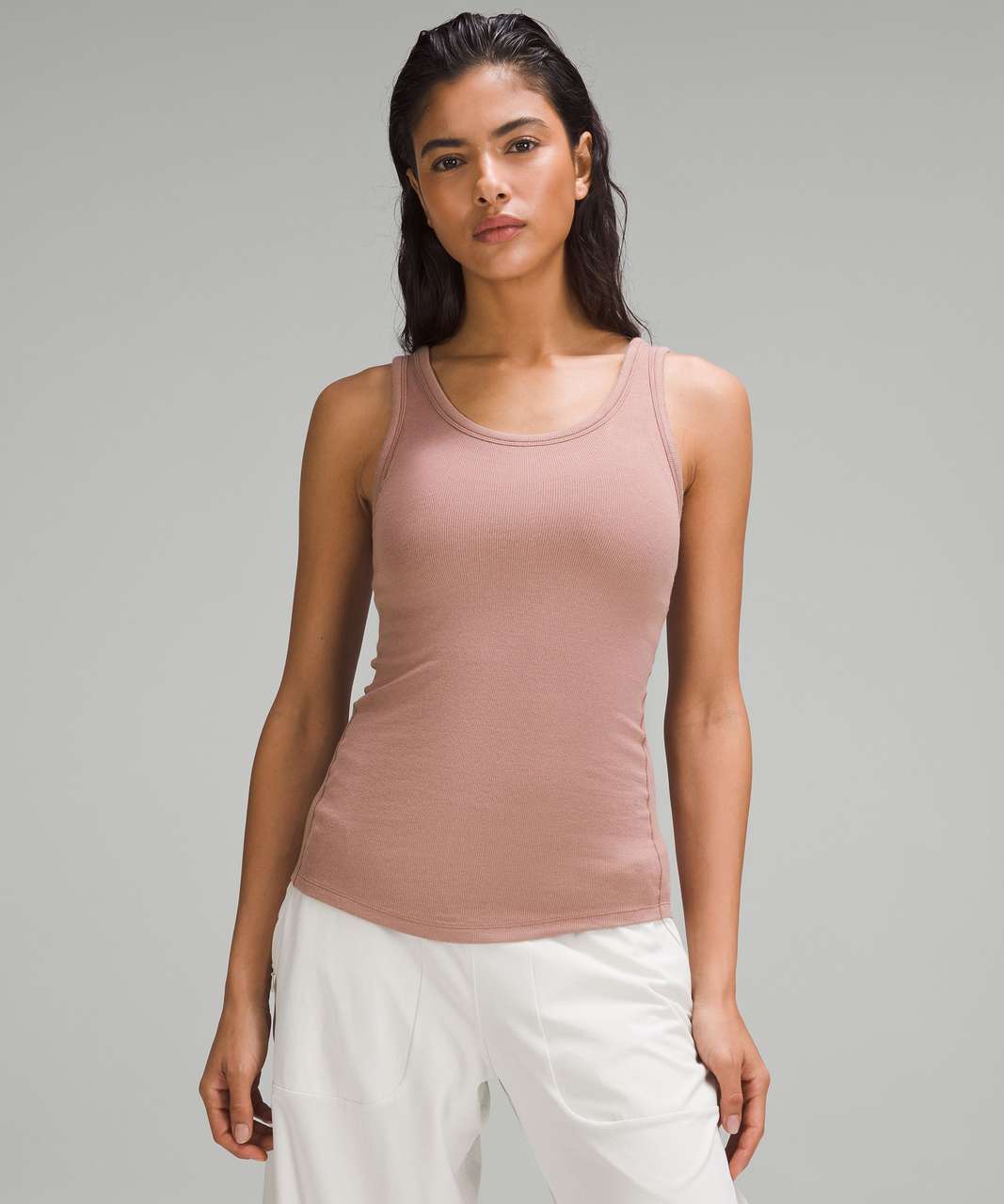 Ruffle Shoulder Scoop Neck Tank Top curated on LTK