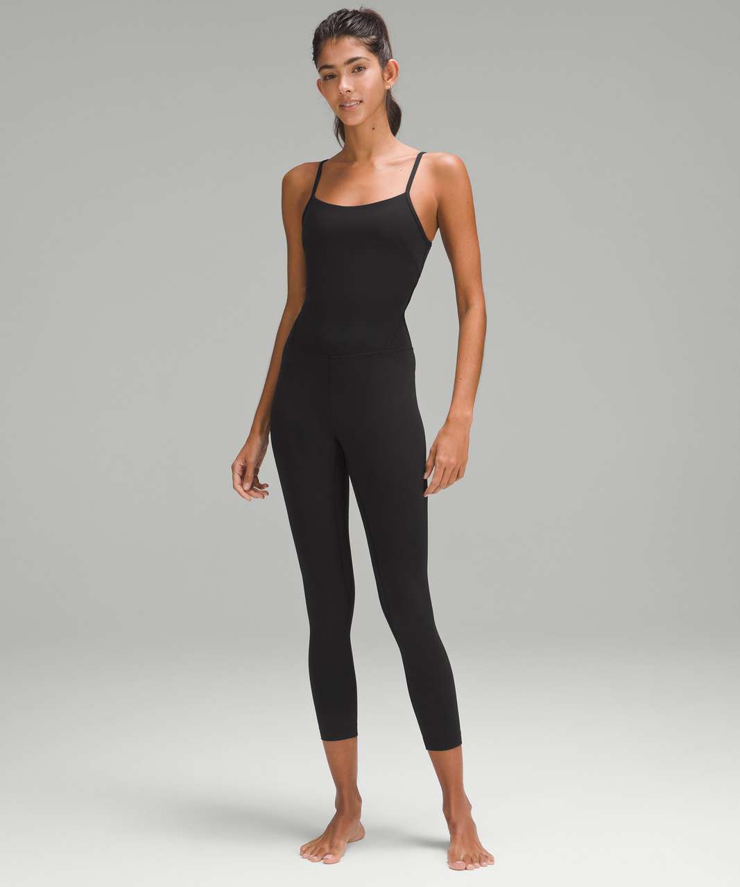 Lululemon Cross-Back Nulu Yoga Bodysuit 25 - Black - lulu fanatics