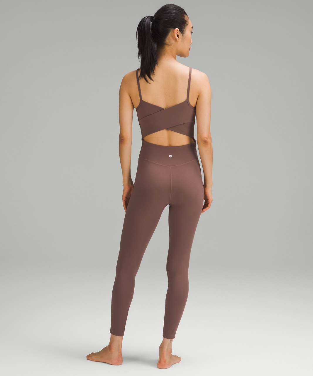 Lululemon Cross-Back Nulu Yoga Bodysuit 25" - Dark Oxide