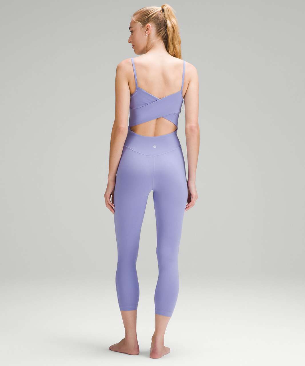 Lululemon Cross-Back Nulu Yoga Bodysuit 25" - Dark Lavender