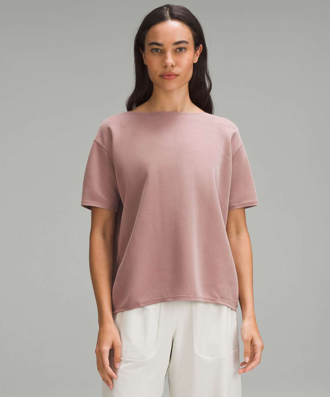 Lululemon Back in Action Short-Sleeve Shirt *Pique - Twilight Rose