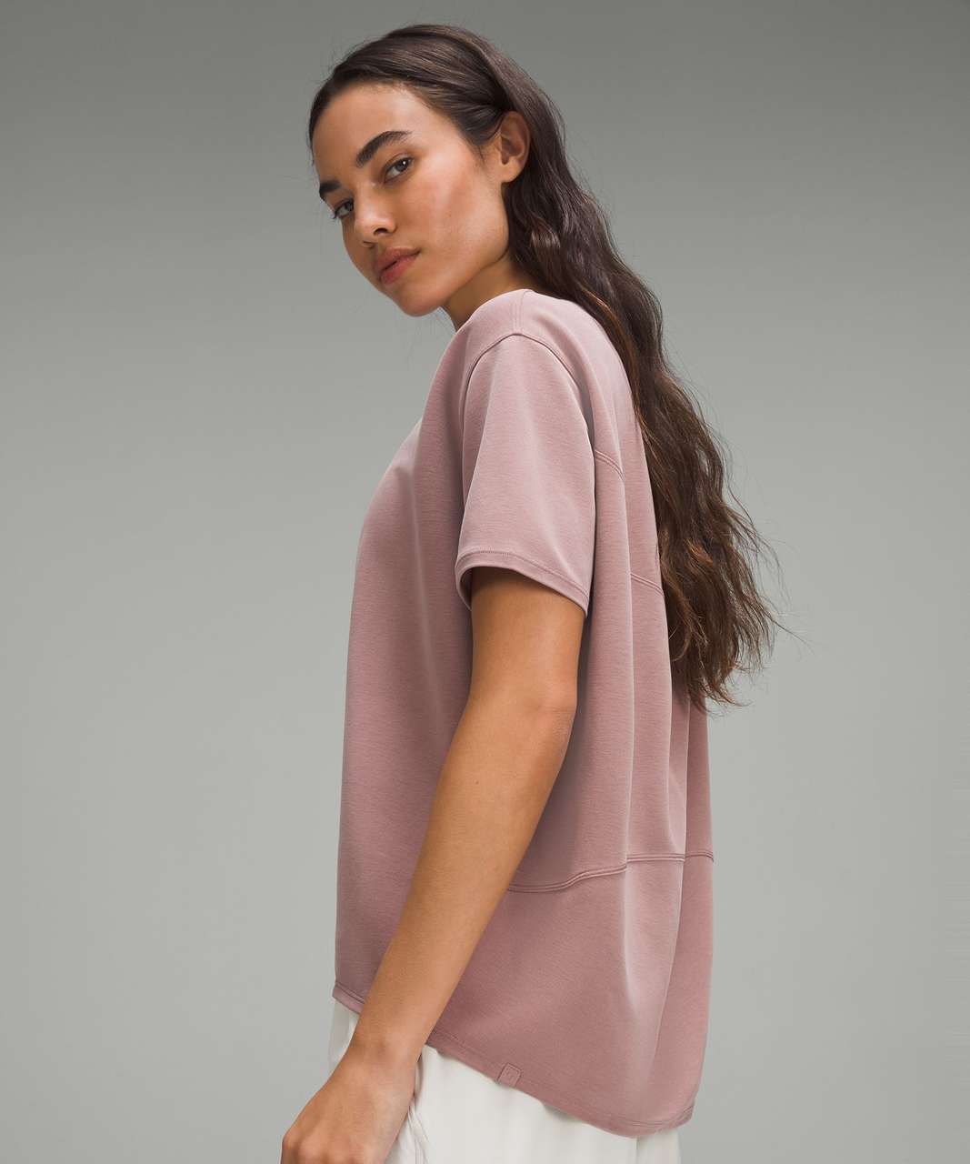 Lululemon Back in Action Short-Sleeve Shirt *Pique - Twilight Rose