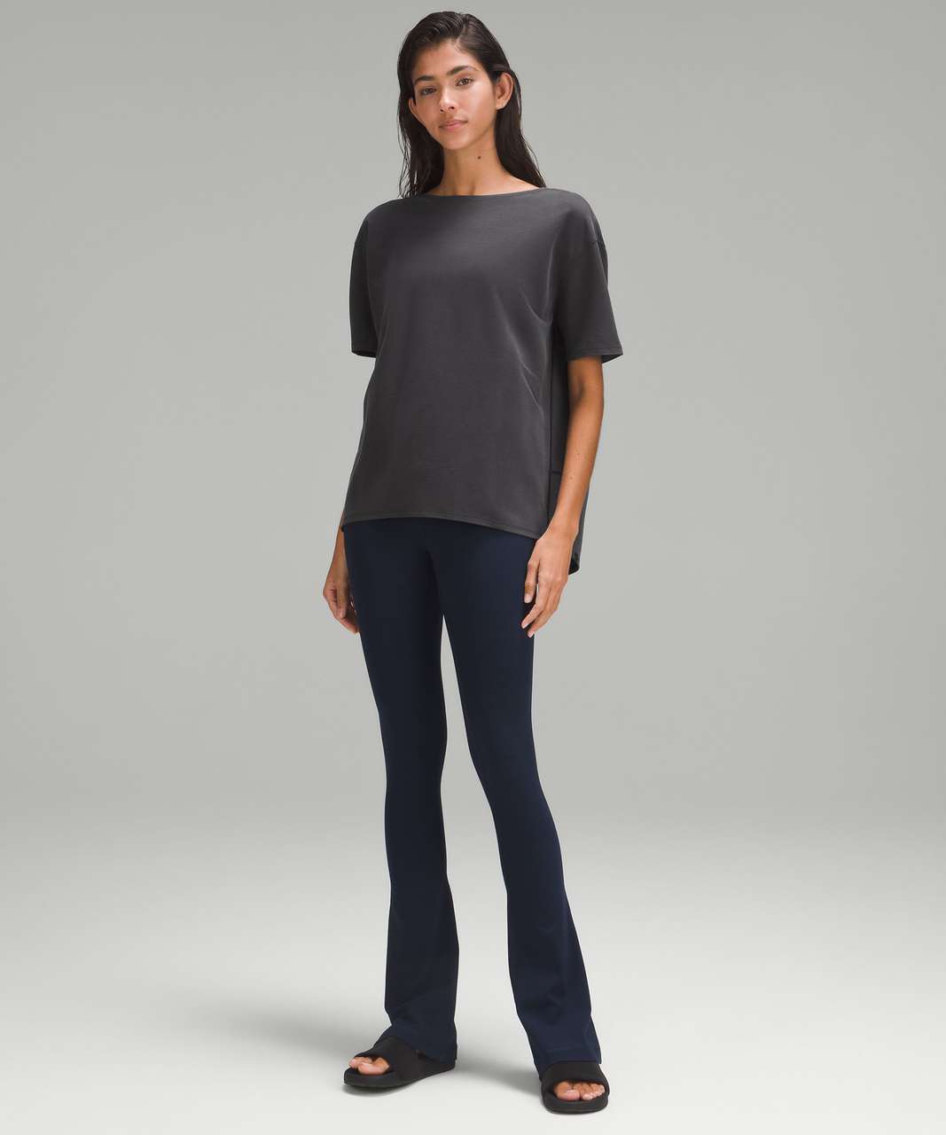 Lululemon Back in Action Short-Sleeve Shirt *Pique - Black