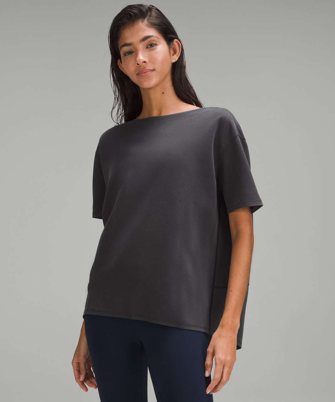 Lululemon Back in Action Short-Sleeve Shirt *Pique - Black