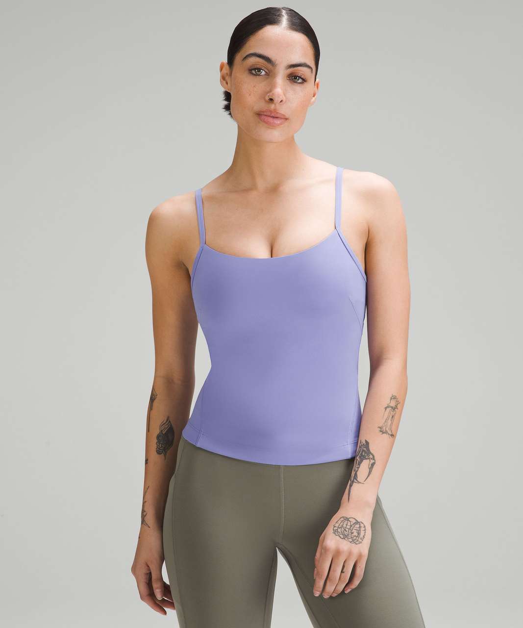 Lululemon Cross-Back Nulu Yoga Tank Top - Dark Lavender - lulu