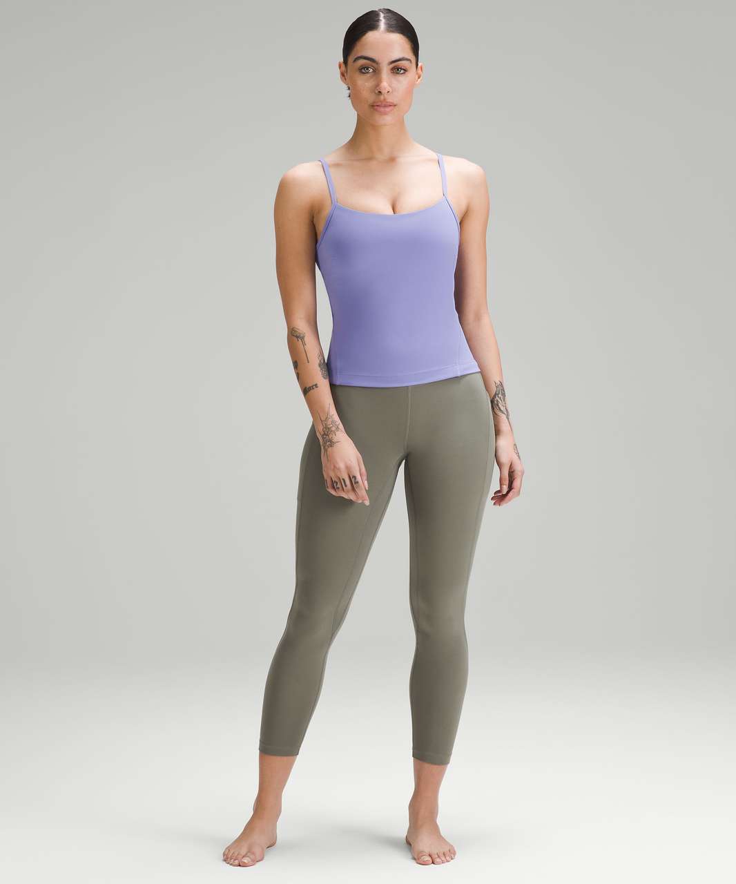 Cropped nulu yoga top with here to there pant. I just wanted to